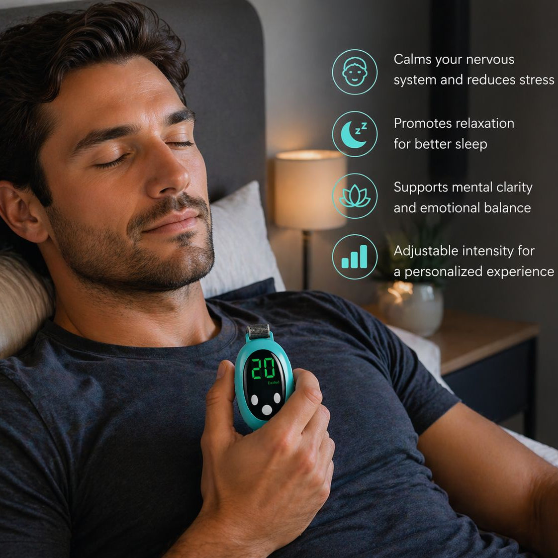 Better Sleeps™ Handheld Sleep Aid Device - helps you calm and sleep in 20 minutes