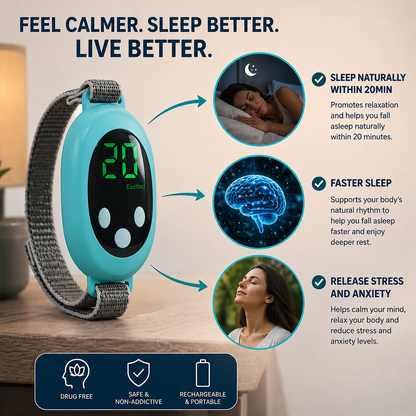 Better Sleeps™ Handheld Sleep Aid Device - helps you calm and sleep in 20 minutes